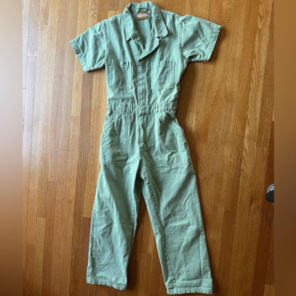 Big bud press short sleeve jumpsuit in sage green